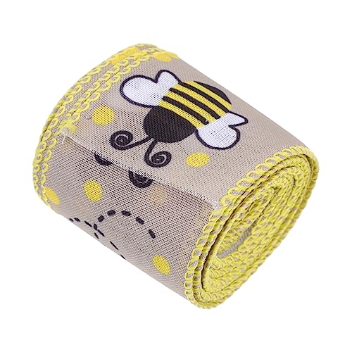 TEHAUX 1Rolle Bienenband Dekoratives Polyesterband Breit Lang Für Bastelarbeiten Hochzeiten Partys Und Dekorationen Bunten Farben TEHAUX 1Rolle Bienenband Dekoratives Polyesterband Breit Lang Für Bastelarbeiten Hochzeiten Partys Und Dekorationen Bunten Farben von TEHAUX