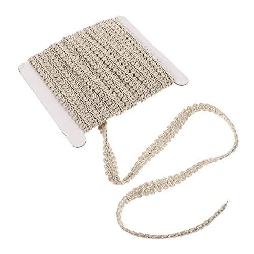 TEHAUX 1Rolle Eleganter Tüll Vorhangbesatz Yards Wellenkante Borte Polyester für DIY für Vorhänge Lampenschirme und Projekte von TEHAUX
