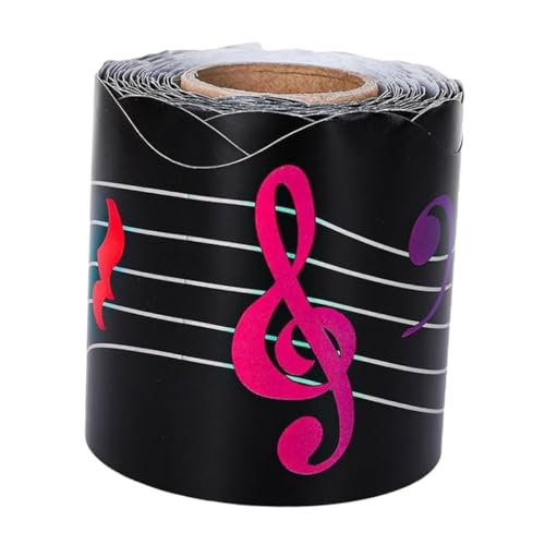 TEHAUX 1Rolle Musik Randaufkleber für Pinnwände Selbstklebend DIY Tafelbesatz Dekorative Klassenzimmer Dekoration Langlebig und Installieren TEHAUX 1Rolle Musik Randaufkleber für Pinnwände Selbstklebend DIY Tafelbesatz Dekorative Klassenzimmer Dekoration Langlebig und Installieren von TEHAUX