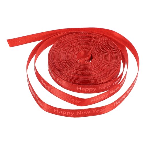 TEHAUX 1Rolle Neujahrsthema Geschenkband Yards Handgefertigtes Bastelband Für Feiertagsdekoration Verpackungszubehör Für Und Weihnachtsbaum Dekoration TEHAUX 1Rolle Neujahrsthema Geschenkband Yards Handgefertigtes Bastelband Für Feiertagsdekoration Verpackungszubehör Für Und Weihnachtsbaum Dekoration von TEHAUX