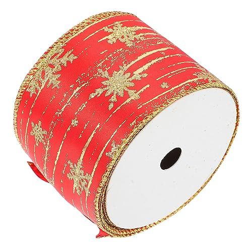 TEHAUX 1Rolle Weihnachtsband Yards Breites Satinband für Weihnachtsgeschenke Dekoration und Bastelprojekte für Geschenkbögen Weihnachtsbaum und Raumdeko TEHAUX 1Rolle Weihnachtsband Yards Breites Satinband für Weihnachtsgeschenke Dekoration und Bastelprojekte für Geschenkbögen Weihnachtsbaum und Raumdeko von TEHAUX