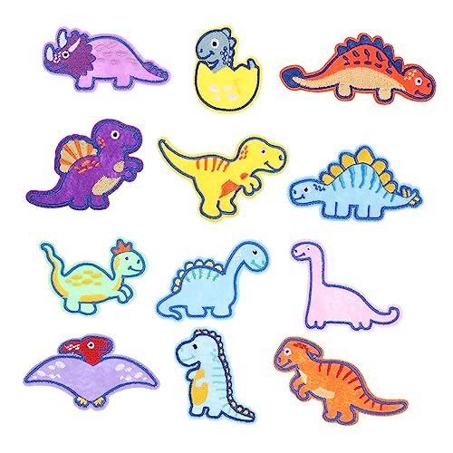 TEHAUX 2 Dinosaurier-Aufkleber Kleiderpatch Aufnäher nähen Kleidungsflicken Stickereiflicken für Kleidung bestickt schuhreparatur bastelset Hutflecken Kleidungsdekore Polyester TEHAUX 2 Dinosaurier-Aufkleber Kleiderpatch Aufnäher nähen Kleidungsflicken Stickereiflicken für Kleidung bestickt schuhreparatur bastelset Hutflecken Kleidungsdekore Polyester von TEHAUX