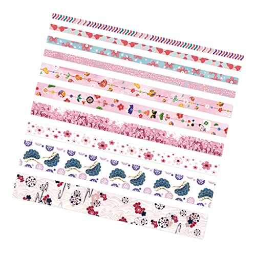 TEHAUX 2 Kartons à 10 Rollen Abdeckband Gemustert Sammelalbum Sammelklebeband Klebeband Zum Einwickeln Mehrere Schrottband Journaling Zeitschriftenaufkleber Klebeband Für Scrapbooking von TEHAUX