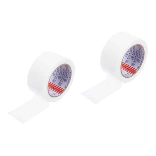 TEHAUX 2 Rollen Dichtungsband für Notfallreparaturen packing tape paketband Klebeband schwer Griff Dichtband zur Werkzeugbefestigung Dichtungsband für Kabel synthetisches Polyethylen Weiß von TEHAUX