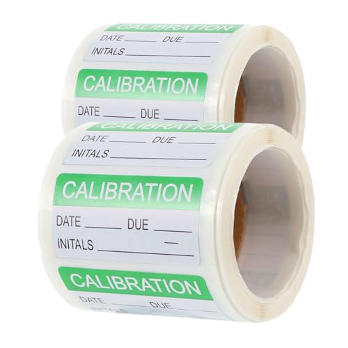 TEHAUX 2 Rollen Selbstklebende Kalibrierungsetiketten für Qualitätssicherung Wasserdichte Haftetiketten für Boden transport Beschreibbare Aufkleber für Wartung und Inspektion TEHAUX 2 Rollen Selbstklebende Kalibrierungsetiketten für Qualitätssicherung Wasserdichte Haftetiketten für Boden transport Beschreibbare Aufkleber für Wartung und Inspektion von TEHAUX