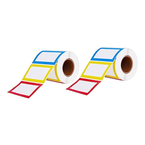 TEHAUX 2 Rollen selbstklebender Kennzeichnungsaufkleber the office sticker namens sticker Aufkleber Beschriftungen Klebeetiketten Aufkleber mit Namensschild Haftnotizen-Aufkleber Papier von TEHAUX