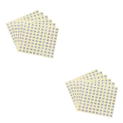 TEHAUX 2 Sätze 1-100 Nummernaufkleber Kinderetikett Nummernschilder Aufkleber Mit Kleinen Nummern Nummerierte Aufkleber Kleine Etikettenaufkleber Nummernaufkleber Klein 30 Blätter * 2 TEHAUX 2 Sätze 1-100 Nummernaufkleber Kinderetikett Nummernschilder Aufkleber Mit Kleinen Nummern Nummerierte Aufkleber Kleine Etikettenaufkleber Nummernaufkleber Klein 30 Blätter * 2 von TEHAUX