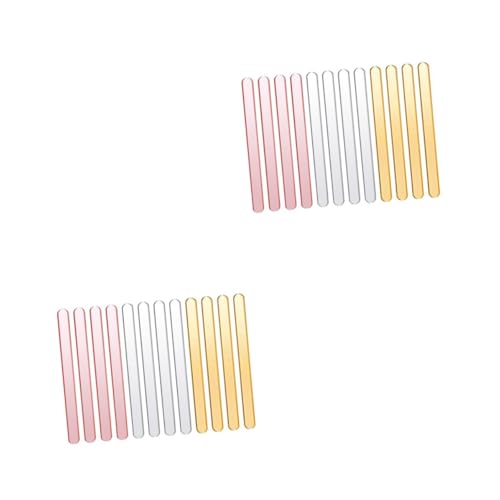 TEHAUX 2 Sätze Am Stiel Selber Machen Mit Creme Diy Dessert Zubehör Wiederverwendbare Eisstiele Diy Accessoires Für Desserts Diy-eisset Stick Für Stick Für Diy Acryl 30 Stück * 2 von TEHAUX