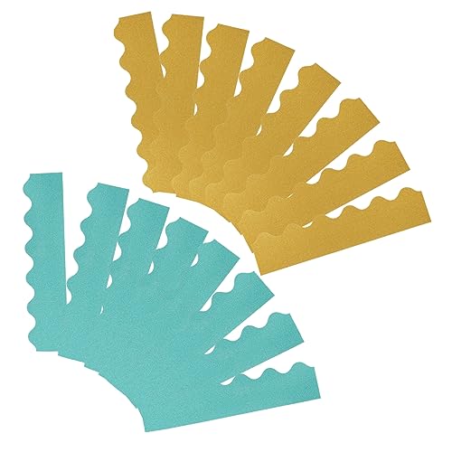 TEHAUX 2 Sätze Aufkleber für Bulletin-Ränder Streifen Schule Bretter party sachen party supplies deko Randpapier für das Klassenzimmer Festival-Grenzpapier 180g beschichtetes Papier TEHAUX 2 Sätze Aufkleber für Bulletin-Ränder Streifen Schule Bretter party sachen party supplies deko Randpapier für das Klassenzimmer Festival-Grenzpapier 180g beschichtetes Papier von TEHAUX