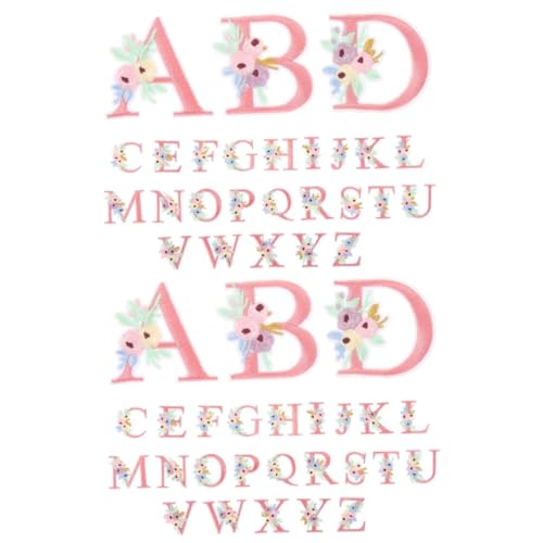 TEHAUX 2 Sätze Buchstabenförmige Mantelflicken Kompakte Mantelflicken Chenille Flicken Patches Für Rucksäcke Applikationsbuchstaben Benutzerdefinierte Applikationen Aufnähen 26 Stücke * 2 von TEHAUX
