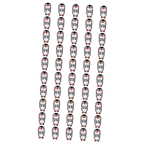 TEHAUX 2 Sätze Cartoon-stickstoff-patch Nähen Bestickt Pinguin-applikation Sticken Flecken Stickerei Aufkleber Stoffzubehör Applikationsaufnäher Kleidungsflicken 25 Stück * 2 von TEHAUX