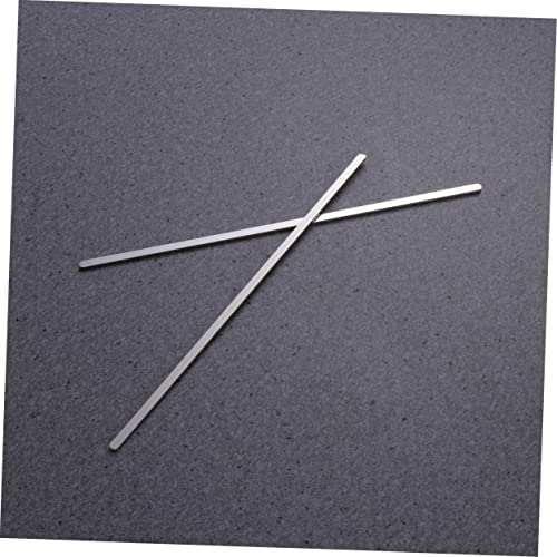 TEHAUX 2 Sätze Edelstahlarmbandmaterial Armband Silber Armreifen Armbandrohlinge Bausatz Zubehör Anti-rost-armbandstreifen Offener Armbandstreifen Armbandband Aus Edelstahl 10 Stück * 2 von TEHAUX