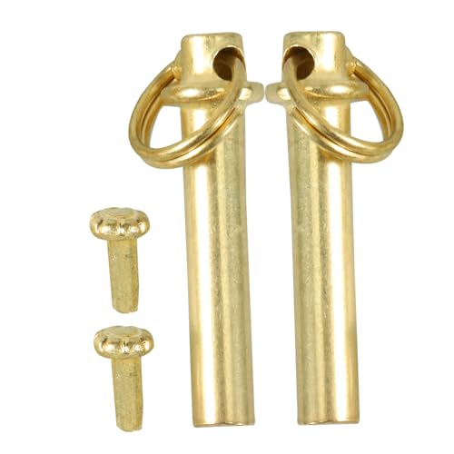 TEHAUX 2 Sätze Faltfächer Reparaturzubehör Metallnieten mit Ring für Faltfächer Goldfarbene Nieten und Unterlegscheiben Langlebig und Installieren für Diy Fan Reparaturen von TEHAUX