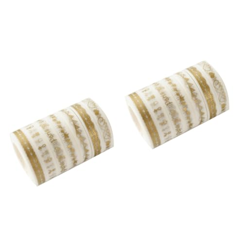 TEHAUX 2 Sätze Fotoalbum Doppelseitiges Klebeband Scrapbook -aufkleber Mode Bausatz Scrapbooking Dünn Tagebuch Klebeband Papierklebeband Selber Machen Golden 7 Stücke * 2 TEHAUX 2 Sätze Fotoalbum Doppelseitiges Klebeband Scrapbook -aufkleber Mode Bausatz Scrapbooking Dünn Tagebuch Klebeband Papierklebeband Selber Machen Golden 7 Stücke * 2 von TEHAUX