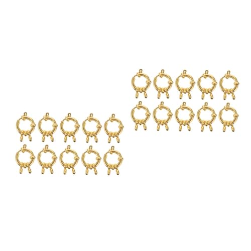 TEHAUX 2 Sätze Frühlingsschnalle Schmuck Armband Zubehör Selber Machen Schmuckzubehör Bezaubernde Armband-karabinerhaken Diy -schmuckversorgungen Rostfreier Stahl 10 Stück * 2 TEHAUX 2 Sätze Frühlingsschnalle Schmuck Armband Zubehör Selber Machen Schmuckzubehör Bezaubernde Armband-karabinerhaken Diy -schmuckversorgungen Rostfreier Stahl 10 Stück * 2 von TEHAUX