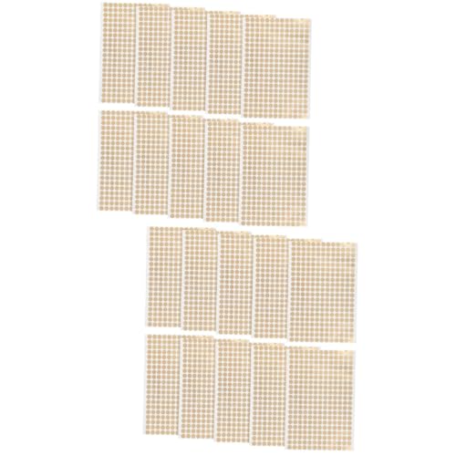 TEHAUX 2 Sätze Goldenes Kupferpapier Etikett Farbcodierung Runde Punktaufkleber Kreispunkte Mit Klebstoff Helle Runde Mini Aufkleber Glänzende Kleine Punktaufkleber 10 Blätter * 2 TEHAUX 2 Sätze Goldenes Kupferpapier Etikett Farbcodierung Runde Punktaufkleber Kreispunkte Mit Klebstoff Helle Runde Mini Aufkleber Glänzende Kleine Punktaufkleber 10 Blätter * 2 von TEHAUX