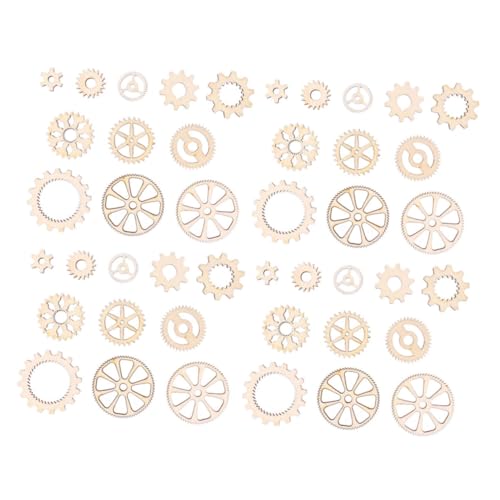 TEHAUX 2 Sätze Holzchips Für Diy-ausrüstung Kinderzimmerdeko Room Decoration Holzlamellen Plank Board Bastelausrüstung Für Zahnradscheiben Aus Holz Hölzern 100 Stück * 2 von TEHAUX