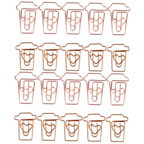TEHAUX 2 Sätze Kaffeetasse Büroklammer Memo-clip Schreibtisch Für Papier Größe Büroartikel Büromaterial Büroklammern Aus Metall Lesezeichen-clips Legierung Golden 24 Stück * 2 TEHAUX 2 Sätze Kaffeetasse Büroklammer Memo-clip Schreibtisch Für Papier Größe Büroartikel Büromaterial Büroklammern Aus Metall Lesezeichen-clips Legierung Golden 24 Stück * 2 von TEHAUX