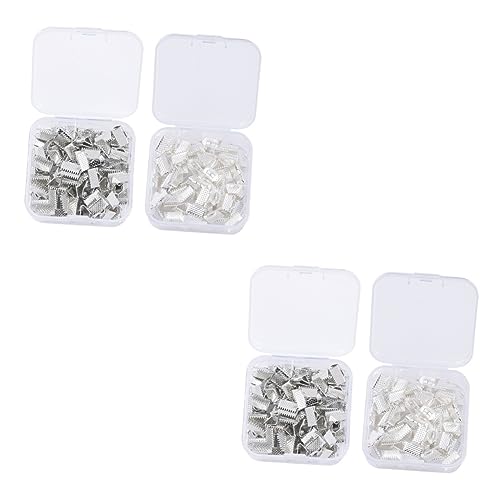 TEHAUX 2 Sätze Klemmseilklemme Klemmen Mit Verschlüsse Kabel Ergebnisse Kordelende Lesezeichen-crimp-klemmenden Schmuck Stecker Komponenten Für Schmuckverbinder Eisen 100 Stück * 2 TEHAUX 2 Sätze Klemmseilklemme Klemmen Mit Verschlüsse Kabel Ergebnisse Kordelende Lesezeichen-crimp-klemmenden Schmuck Stecker Komponenten Für Schmuckverbinder Eisen 100 Stück * 2 von TEHAUX