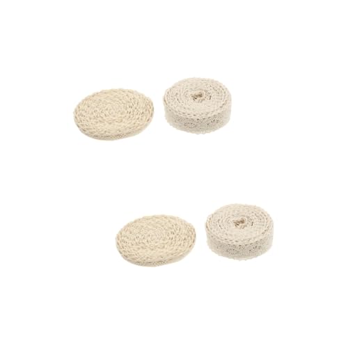 TEHAUX 2 Sätze Kopfschmuck Zubehör Selber Machen Spitze Zum Basteln Band Zum Basteln Nähen Schneiderei Diy -bastelband Spitzenausstattung Verpackung Beige Baumwollfaden 2 Rollen * 2 TEHAUX 2 Sätze Kopfschmuck Zubehör Selber Machen Spitze Zum Basteln Band Zum Basteln Nähen Schneiderei Diy -bastelband Spitzenausstattung Verpackung Beige Baumwollfaden 2 Rollen * 2 von TEHAUX
