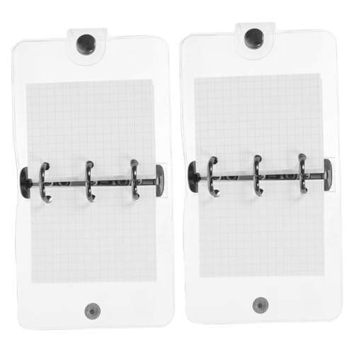 TEHAUX 2 Sätze Mini Binder Transparent PVC Hülle mit Losen Notizheften Niedliches Scrapbook Handliches DIY Planer Tagebuch Leicht und Tragbar für Büro Schule Zuhause TEHAUX 2 Sätze Mini Binder Transparent PVC Hülle mit Losen Notizheften Niedliches Scrapbook Handliches DIY Planer Tagebuch Leicht und Tragbar für Büro Schule Zuhause von TEHAUX
