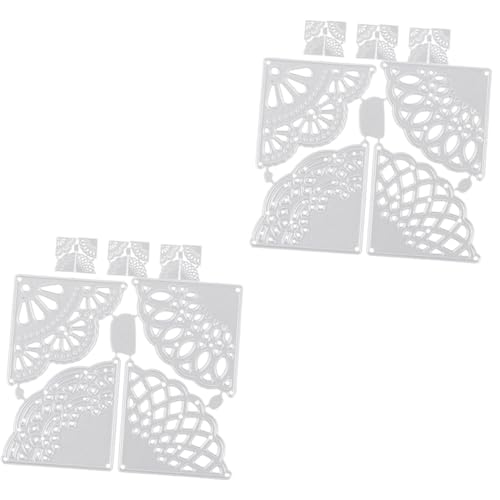 TEHAUX 2 Sätze Papier Quilling Form Stanzform Für Bastelarbeiten Scrapbooking Spitzenmuster Stanzformen Kartenherstellung Basteln Schneiden Stanzungen Karten 4 Stücke * 2 von TEHAUX