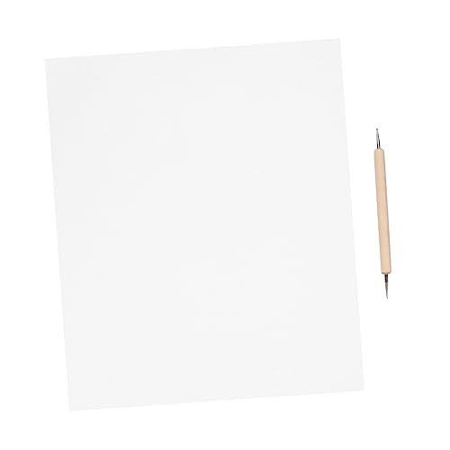 TEHAUX 2 Sätze Pergament-kohlenstoff-mal-transferpapier Für Kreuz-wasserlösliches Präge-kohlepapier Mit Durchpausen Zum Prägen Nähen Basteln 10 Stück * 2 von TEHAUX