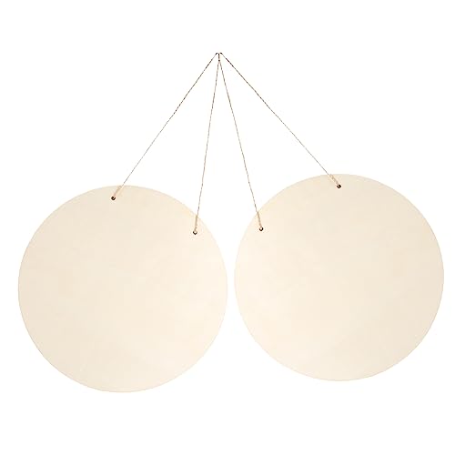 TEHAUX 2 Sätze Runde Holzplatten zum Basteln mit Juteseil Holzschilder Blanko zum Gravieren Hängen DIY Türschilder für Zuhause Restaurant Vielseitig für Weihnachten und Geburtstag TEHAUX 2 Sätze Runde Holzplatten zum Basteln mit Juteseil Holzschilder Blanko zum Gravieren Hängen DIY Türschilder für Zuhause Restaurant Vielseitig für Weihnachten und Geburtstag von TEHAUX