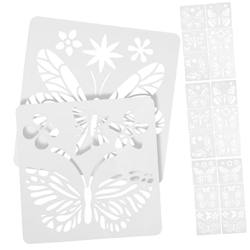 TEHAUX 2 Sätze Schmetterling Schablonen für DIY Bastelvorlagen Kleine Wiederverwendbare Malvorlagen aus Flexiblem Material für Wand Journaling und Kreative Kunstprojekte TEHAUX 2 Sätze Schmetterling Schablonen für DIY Bastelvorlagen Kleine Wiederverwendbare Malvorlagen aus Flexiblem Material für Wand Journaling und Kreative Kunstprojekte von TEHAUX