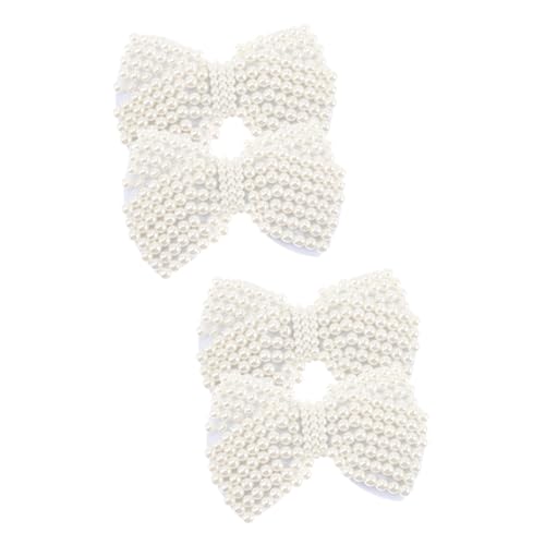 TEHAUX 2 Sätze Schuhschnalle Dekoration Pearl Beads Perlenschmuck Perlenaccessoires Flicken Aufnähen Kleidungsstück Patches Zubehör Taschenapplikation Patches Für Heimwerker 2 Stück * 2 von TEHAUX