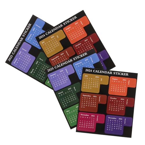 TEHAUX 2 Sätze Selbstklebende Monatskalender Aufkleber Bunte Notizblock Planer Sticker für Büro Schule Haushalt zur Einfachen Monatsübersicht und Schneller Inhaltsfindung TEHAUX 2 Sätze Selbstklebende Monatskalender Aufkleber Bunte Notizblock Planer Sticker für Büro Schule Haushalt zur Einfachen Monatsübersicht und Schneller Inhaltsfindung von TEHAUX