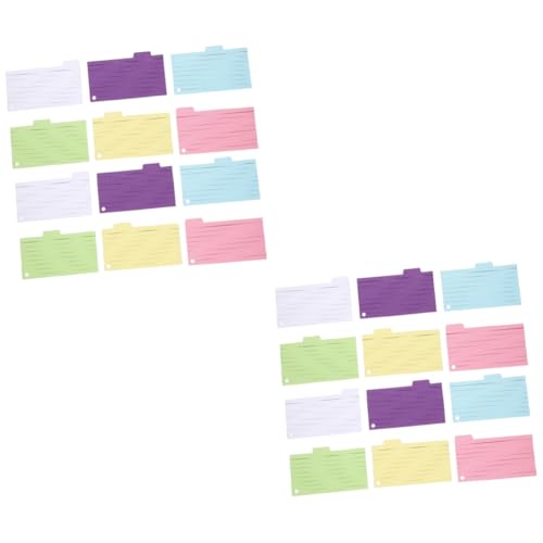 TEHAUX 2 Sätze Sticky-index-registerkarte Pads Flash -karten Linierte Karteikarten Gefüttert Notizkarten Für Die Schule Notizblöcke Für Studenten Notizbücher Aufnehmen Papier 6 Stücke * 2 TEHAUX 2 Sätze Sticky-index-registerkarte Pads Flash -karten Linierte Karteikarten Gefüttert Notizkarten Für Die Schule Notizblöcke Für Studenten Notizbücher Aufnehmen Papier 6 Stücke * 2 von TEHAUX