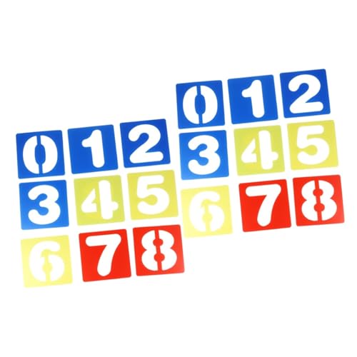 TEHAUX 2 Sets Buchstabenbrett Werkzeuge Malvorlage Zahlen Zeichenbrett TEHAUX 2 Sets Buchstabenbrett Werkzeuge Malvorlage Zahlen Zeichenbrett von TEHAUX