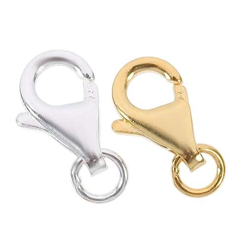 TEHAUX 2 Sets Karabinerverschluss Schwarz Halskette Armbänder Armbandverschlüsse Gold Herstellung DIY Der Karabiner Schmuck Klauenverschlüsse Karabinerschnalle Handgefertigte TEHAUX 2 Sets Karabinerverschluss Schwarz Halskette Armbänder Armbandverschlüsse Gold Herstellung DIY Der Karabiner Schmuck Klauenverschlüsse Karabinerschnalle Handgefertigte von TEHAUX
