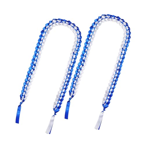 TEHAUX 2 Stück Abschlusskranzband Grad Partyzubehör Grad Abschlussdekoration Requisiten Band Leis Für Den Abschluss Dekorationen Für Die Abschlussfeier Abschluss Leis Blue Schleife TEHAUX 2 Stück Abschlusskranzband Grad Partyzubehör Grad Abschlussdekoration Requisiten Band Leis Für Den Abschluss Dekorationen Für Die Abschlussfeier Abschluss Leis Blue Schleife von TEHAUX