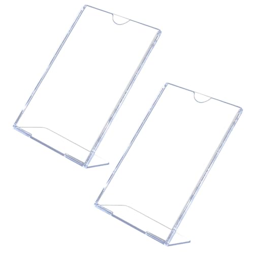 TEHAUX 2 Stück Acryl Displayständer Transparent Stabile Tischaufsteller mit Breiter Basis Einfach zu Reinigen für Preis Informationsanzeigen im Büro Restaurant Hotel TEHAUX 2 Stück Acryl Displayständer Transparent Stabile Tischaufsteller mit Breiter Basis Einfach zu Reinigen für Preis Informationsanzeigen im Büro Restaurant Hotel von TEHAUX