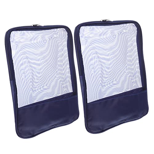 TEHAUX 2 Stück Aufbewahrungstasche für Schreibwaren bürotasche schulranzen Aktentasche fürs Büro Dokumente Organisatoren groß Aktentasche aus Papier Quittungs-Organizer-Tasche Nylon Blue von TEHAUX