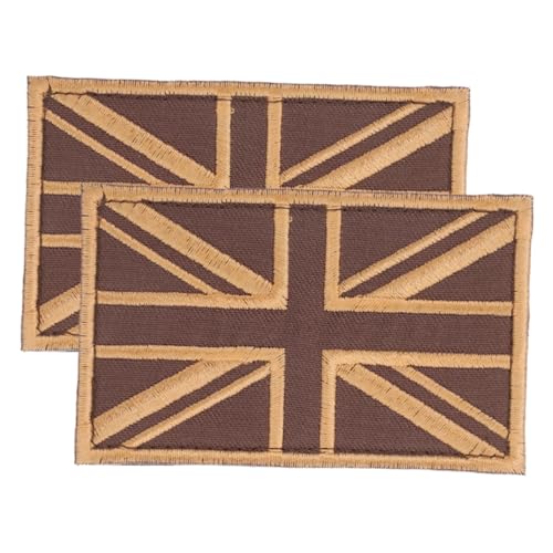 TEHAUX 2 Stück Aufnäher Mit Britischer Flagge: Uk-applikation, Bestickter Aufnäher Für Jacken, Rucksäcke, Hüte, Jeans, Kleidungsreparatur TEHAUX 2 Stück Aufnäher Mit Britischer Flagge: Uk-applikation, Bestickter Aufnäher Für Jacken, Rucksäcke, Hüte, Jeans, Kleidungsreparatur von TEHAUX