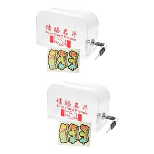 TEHAUX 2 Stück Brieftasche Sperren Visitenkartenhalter-organizer Aufbewahrungsbox Für Karten Favorisieren Kasse Spitze Tragbarer Behälter Für Bürokarten Fall Transparent Plastik TEHAUX 2 Stück Brieftasche Sperren Visitenkartenhalter-organizer Aufbewahrungsbox Für Karten Favorisieren Kasse Spitze Tragbarer Behälter Für Bürokarten Fall Transparent Plastik von TEHAUX