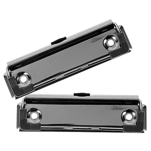 TEHAUX 2 Stück Clips Zwischenablage mit Mini-Zwischenablage Bretter Planke Metallische Aktenklemmen Metallklammern für Ordner Heftklammern groß Büroklammern Dokumentenklemme Abs Black TEHAUX 2 Stück Clips Zwischenablage mit Mini-Zwischenablage Bretter Planke Metallische Aktenklemmen Metallklammern für Ordner Heftklammern groß Büroklammern Dokumentenklemme Abs Black von TEHAUX
