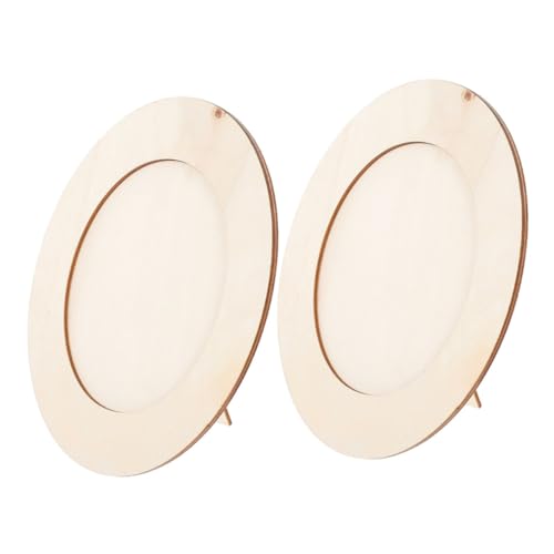 TEHAUX 2 Stück DIY horizontaler und vertikaler Tisch-Fotorahmen-Embryo DIY-Malerei leere Gemälderahmen handmade holzbilderrahmen handgefertigte Gemälderahmen holz handwerk von TEHAUX
