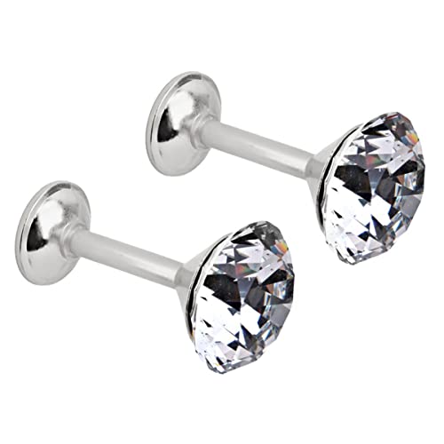 TEHAUX 2 Stück Diamant Vorhang Raffhalter Haken Aus Zinklegierung Silber Eleganter Wand Und Türquastenhaken Für Gardinen Für Wohnzimmer Und Schlafzimmer von TEHAUX