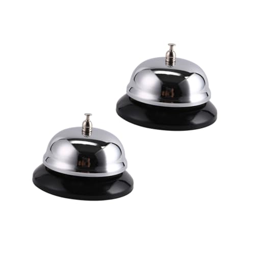 TEHAUX 2 Stück Edelstahl Restaurant Service Glocke Laut Klingelnde Empfangsglocke mit Rostfreiem Chrom Druckempfindlich für Hotels Büros Krankenhäuser und Empfangsbereiche TEHAUX 2 Stück Edelstahl Restaurant Service Glocke Laut Klingelnde Empfangsglocke mit Rostfreiem Chrom Druckempfindlich für Hotels Büros Krankenhäuser und Empfangsbereiche von TEHAUX