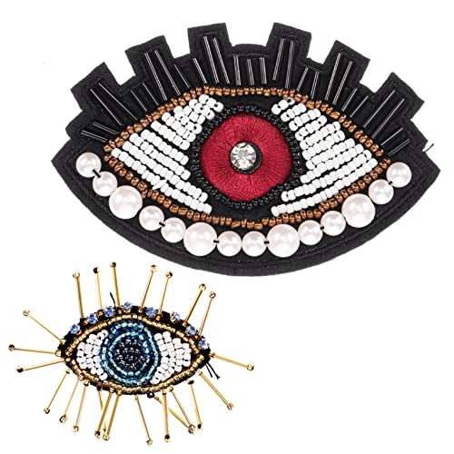 TEHAUX 2 Stück Gestickte Aufnäher Applikationen Zum Nähen Von Perlen Patch Auge Flecken Co Stickerei Name Aufnäher Nähen Bestickt Schmuckzubehör Dekorative Applikation Gefühlt TEHAUX 2 Stück Gestickte Aufnäher Applikationen Zum Nähen Von Perlen Patch Auge Flecken Co Stickerei Name Aufnäher Nähen Bestickt Schmuckzubehör Dekorative Applikation Gefühlt von TEHAUX