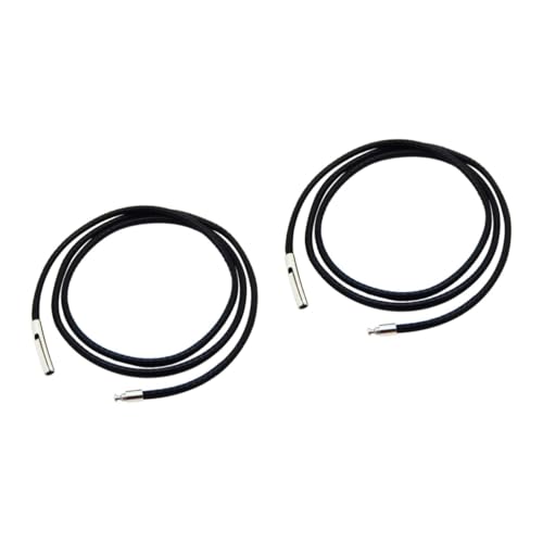 TEHAUX 2 Stück Halskette Schnur Schild Schließungen pendant necklace armband schnur armband segeltau schmuckwerkzeuge hängendes Seil Lederhalskette mit Verschluss Rostfreier Stahl Black TEHAUX 2 Stück Halskette Schnur Schild Schließungen pendant necklace armband schnur armband segeltau schmuckwerkzeuge hängendes Seil Lederhalskette mit Verschluss Rostfreier Stahl Black von TEHAUX