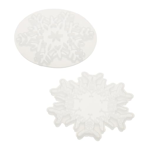 TEHAUX 2 Stück Hohl-schneeflocken Silikonform DIY Gießform für Schneeflocken-untersetzer Herstellung Kreative Bastelhilfe für Kaffeetassen Weingläser und Dekoration TEHAUX 2 Stück Hohl-schneeflocken Silikonform DIY Gießform für Schneeflocken-untersetzer Herstellung Kreative Bastelhilfe für Kaffeetassen Weingläser und Dekoration von TEHAUX