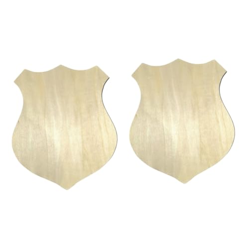 TEHAUX 2 Stück Holzplakette im Design Unvollendete Holztafel für Diy Projekte Kreative Wohnkultur Sicheres Material für Bastelarbeiten von TEHAUX