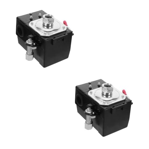 TEHAUX 2 Stück Luftkompressorschalter Kompressordruckkontrollschalter Kompressordruckschalter Elektronischer Luftdruckschalter Druckschalter Zur Reparatur Von Schwarzem Metall TEHAUX 2 Stück Luftkompressorschalter Kompressordruckkontrollschalter Kompressordruckschalter Elektronischer Luftdruckschalter Druckschalter Zur Reparatur Von Schwarzem Metall von TEHAUX