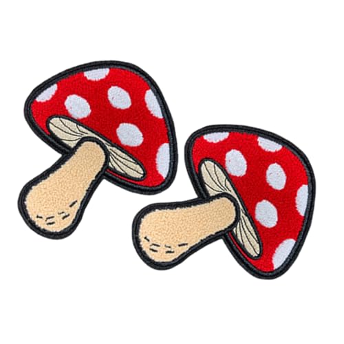 TEHAUX 2 Stück Pilz Aufbügel Patches Diy Bestickte Applikationen Pflegeleicht Dreidimensionales Cartoon Design Strapazierfähige Aufnäher für Kleidung Jeans Taschen Einfache Anbringung TEHAUX 2 Stück Pilz Aufbügel Patches Diy Bestickte Applikationen Pflegeleicht Dreidimensionales Cartoon Design Strapazierfähige Aufnäher für Kleidung Jeans Taschen Einfache Anbringung von TEHAUX