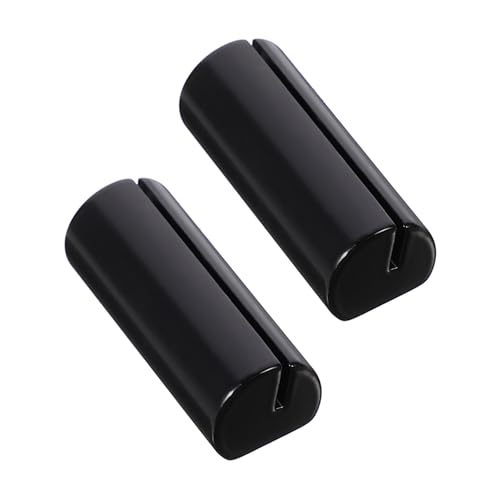 TEHAUX 2 Stück Preisregal im Supermarkt Gestell Einzelhandel label clip markiesen klemmen metall Metallclip metallböcke Preisschildständer Etikettenhalter aus Metall Kupfer Black von TEHAUX